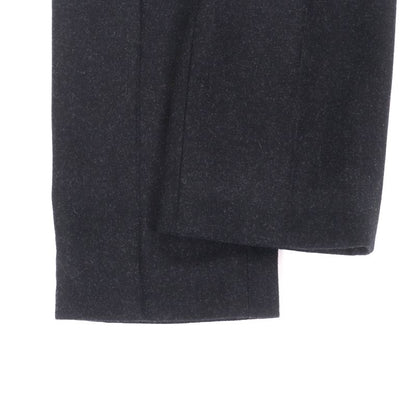 CHANEL P59000 100% Silk Lining Center Press Pants With Logo Button Wool Pants