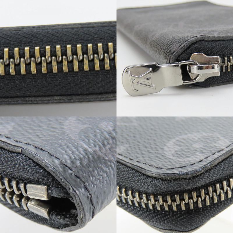 Louis Vuitton Long Wallet Zippy Wallet Vertical M62295 Monogram Eclipse Black