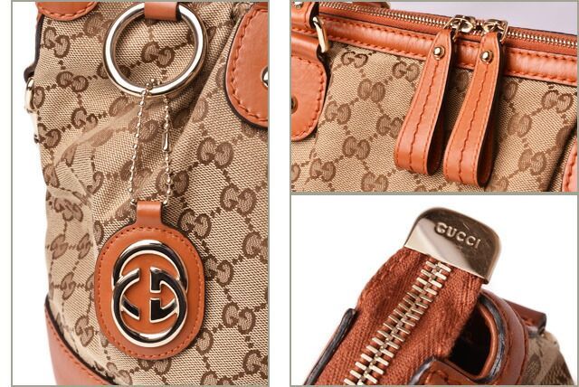 Gucci Tote Shoulder Bag Gucci 2-way Bag GG Brown Beige Light Brown 285730