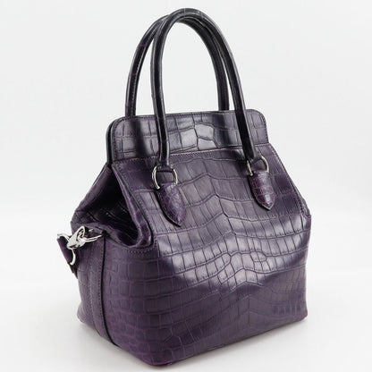 Hermes Toolbox 20 2WAY Shoulder Niloticus Amethyst Purple □O Ladies Handbag