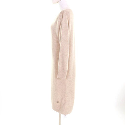 Hermes 24AW 4h2541d1 100% Cashmere Asymmetrical Long Sleeve Knit Dress With