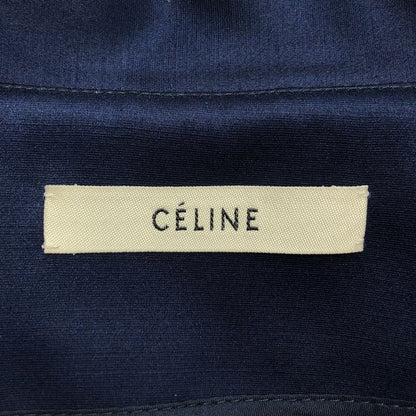 Celine - Phoebe Period Silk Wool Stand Collar Skipper Dress