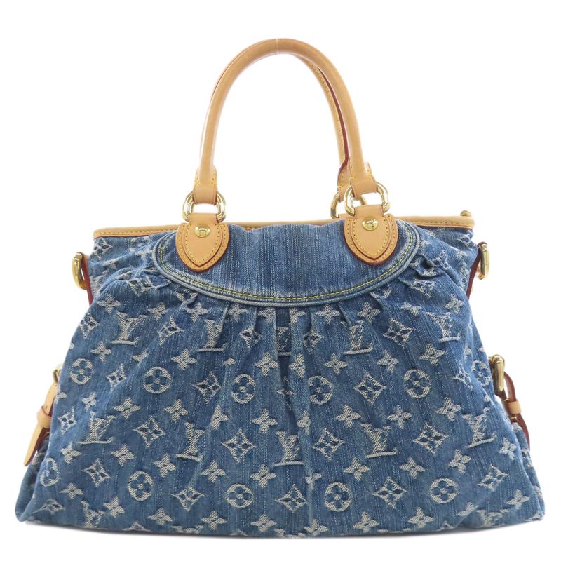 Louis Vuitton M95349 Neo-kavi MM Handbag Denim Women
