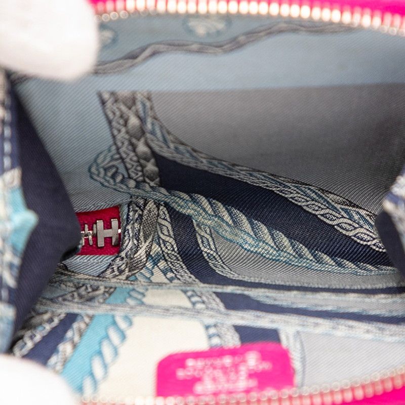 Hermes Azap Compact Silk Quin Purple Silver Hardware Vaux Epson Ladies Hermes