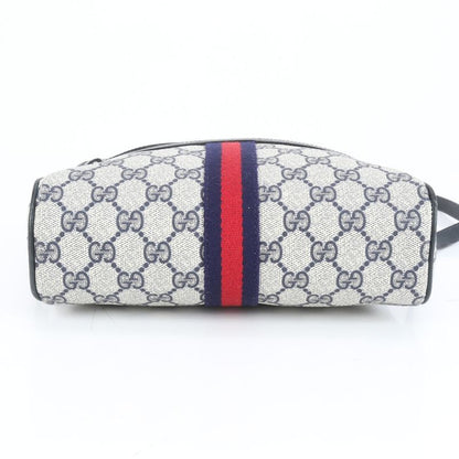 Vintage Gucci GG Supreme Sherry Line Leather Shoulder Bag Crossbody 010 Women