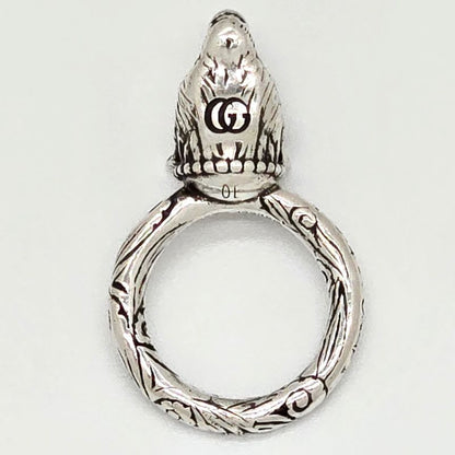 Gucci Anger Forest Wolf Head Ring 10 Approx 10 Star Ring Silver Sv925 1680fi