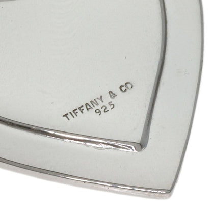 Tiffany & Co Heart Motif Plate Pendant Top SV 18K Yellow Gold Ladies