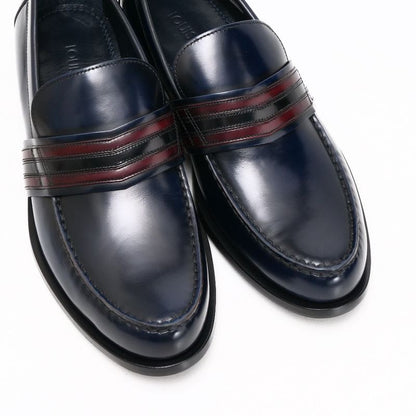 Louis Vuitton Loafers Size 7 1 2M V-line Leather Shoes Made In Italy 20250430