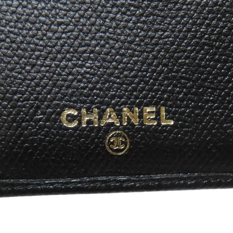 Chanel Coco Button Card Case Calf Women