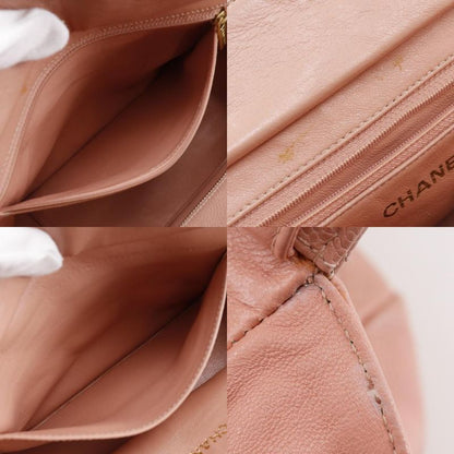 Chanel Matelasse Coco Mark Chain Tote A15688 Caviar Skin Pink Ladies Tote Bag