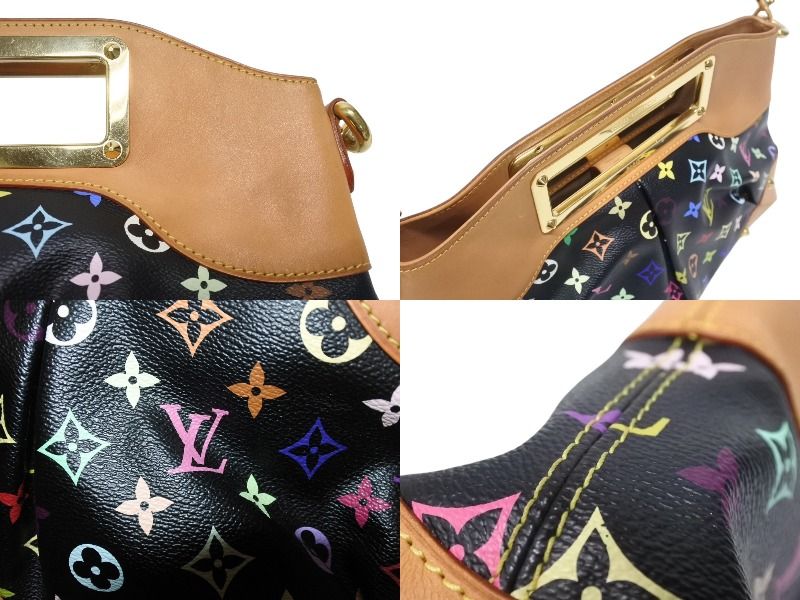 Louis Vuitton Shoulder Bag Judy MM Noir Takashi Murakami Monogram Multicolor — view 6