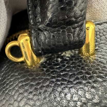 Chanel Bag Women's Branded Handbag Matelasse Leather Black Gold Hardware Vanity