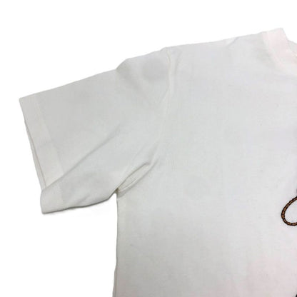 Louis Vuitton Short Sleeve T-shirt Graphic Embroidered 1afxnm Cotton White