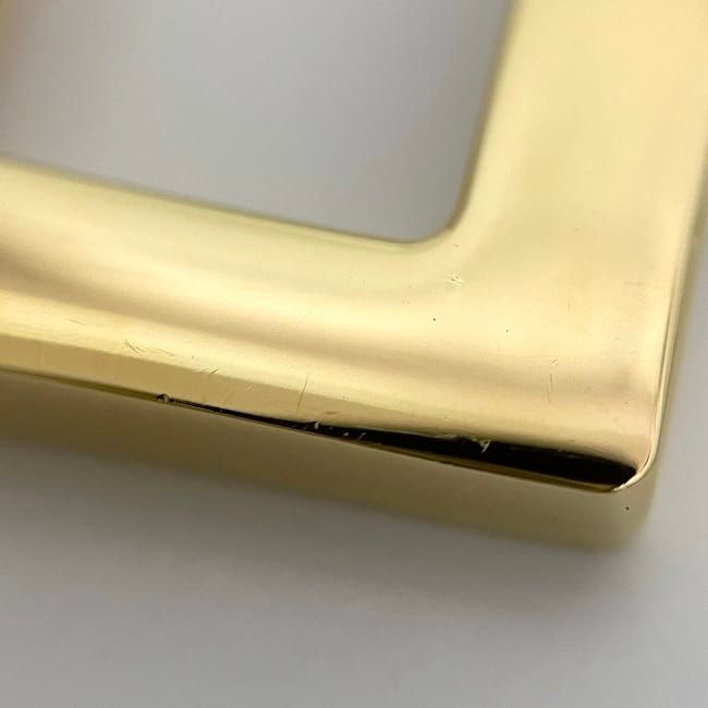 Prada Key Holder Gold Brown Black 1tl125 Never Used Excellent Condition