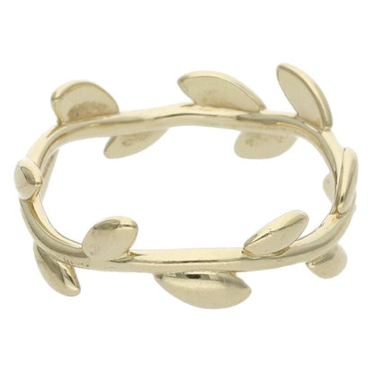 Tiffany & Co Olive Leaf 18K Yellow Goldring Men's #11