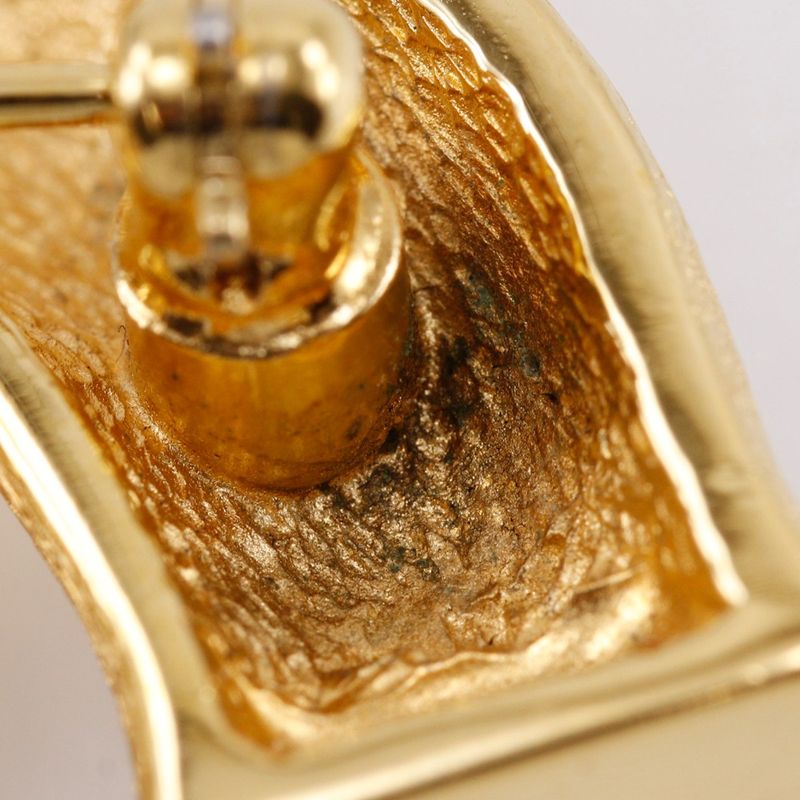 Chanel Bamboo Coco Mark Vintage Gold Plated 107 Ladies 35.0g Brooch