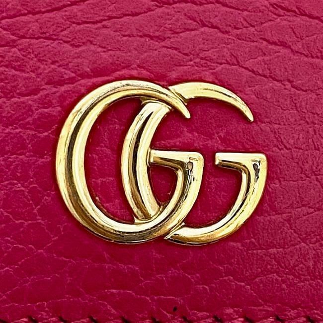 Gucci Bifold Wallet Pink GG Marmont