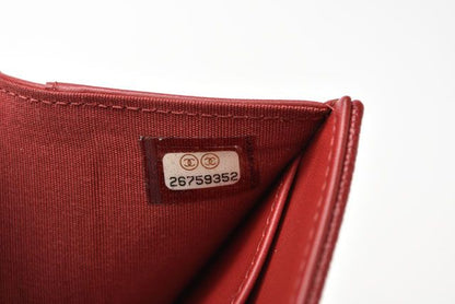 Chanel Mini Wallet Trifold Wallet Chanel Wallet Coco Mark Caviar Skin Dah Cles