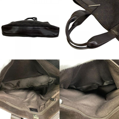 Gucci 73982 GG Pattern Tote Bag Cabas  Brand Shoulder Fashionable Laptop Brown