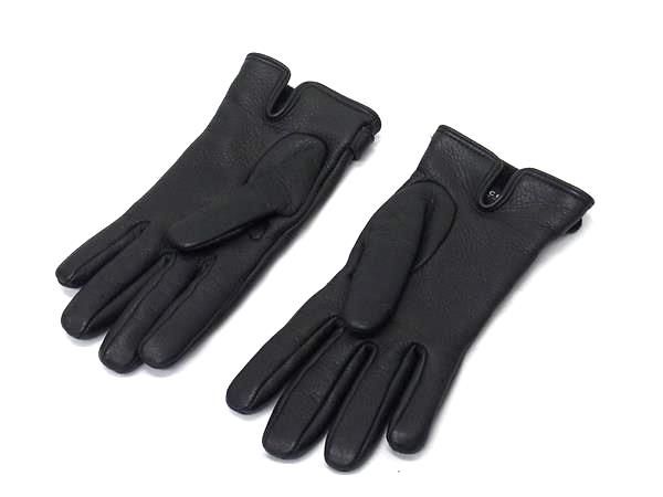 Gucci Leather Gloves Winter Gear Size 7 Women's Black Type Fm0214