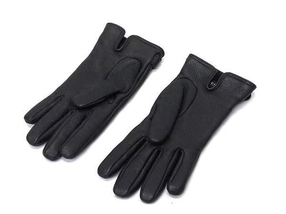 Gucci Leather Gloves Winter Gear Size 7 Women's Black Type Fm0214
