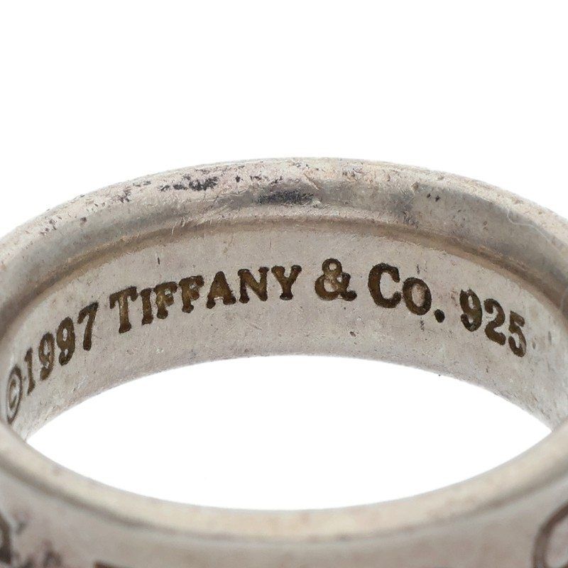 Tiffany & Co 1837 Silver Narrow Ring Men's Size 15