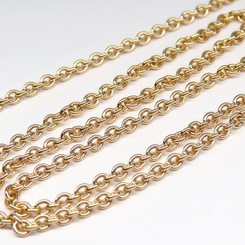 Hermes Necklace Eva-chaine D'ancre Lariat H118341b Rose Gold Diamond