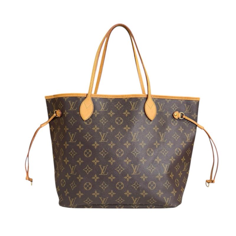 Louis Vuitton Neverfull MM Monogram Tote Bag Monogram Canvas M40156 Brown Women