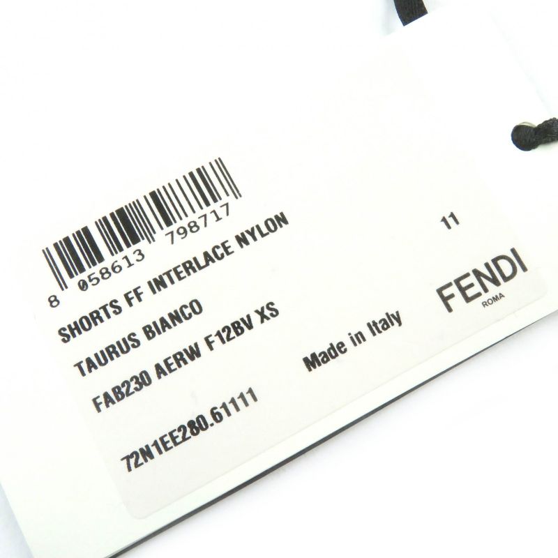 Fendi 2020 Fab230 FF Logo All Over Pattern Swim Shorts Yellowish XS With