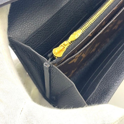 Louis Vuitton Portefeuille Pallas Leather And Canvas Brown Wallet Gold M64092