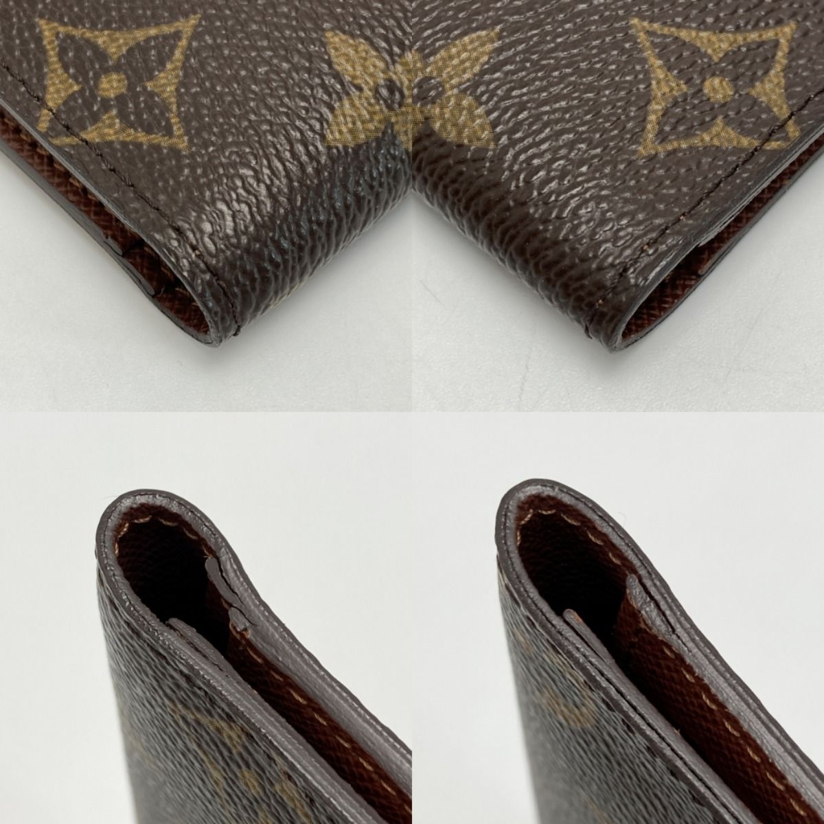 Louis Vuitton Monogram Porte Valeur Cult Credit M61823 Bifold Long Wallet