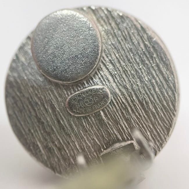 Chanel Earring Silver Pearl Style Coco Mark Excellent Condition Metal Used 98