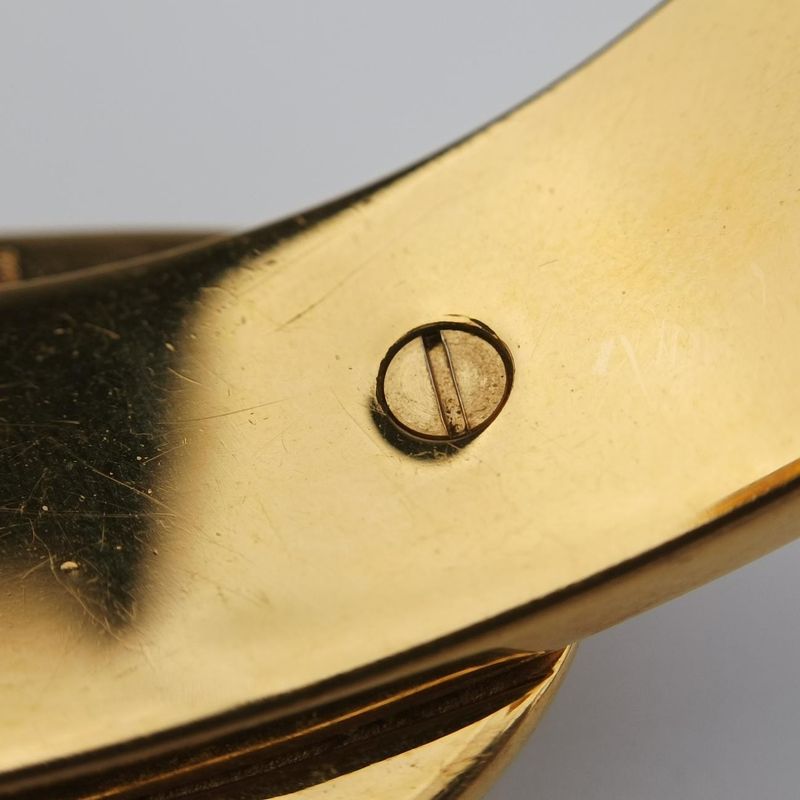 Hermeschaine D'ancre Cuff Gold And Wine Red GP