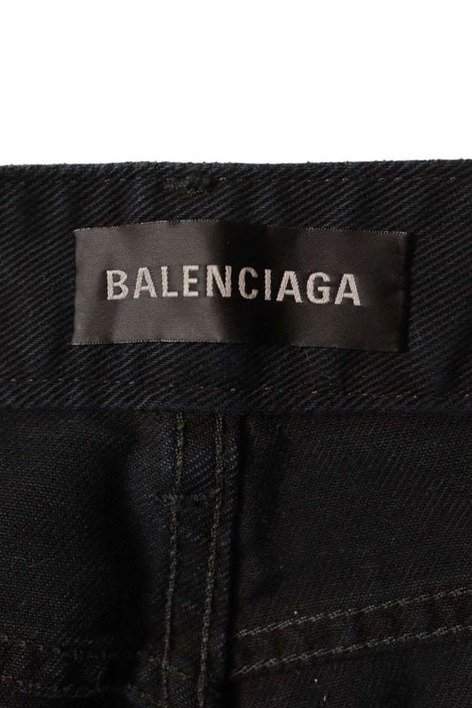 Balenciaga 767973 Tnw11 Used Slim Straight Denim Pants Men's 30