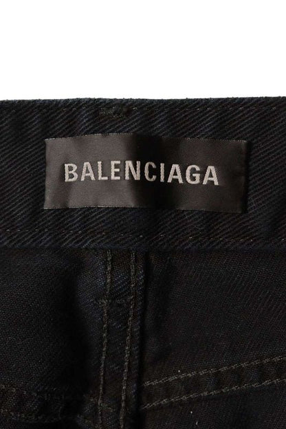 Balenciaga 767973 Tnw11 Used Slim Straight Denim Pants Men's 30