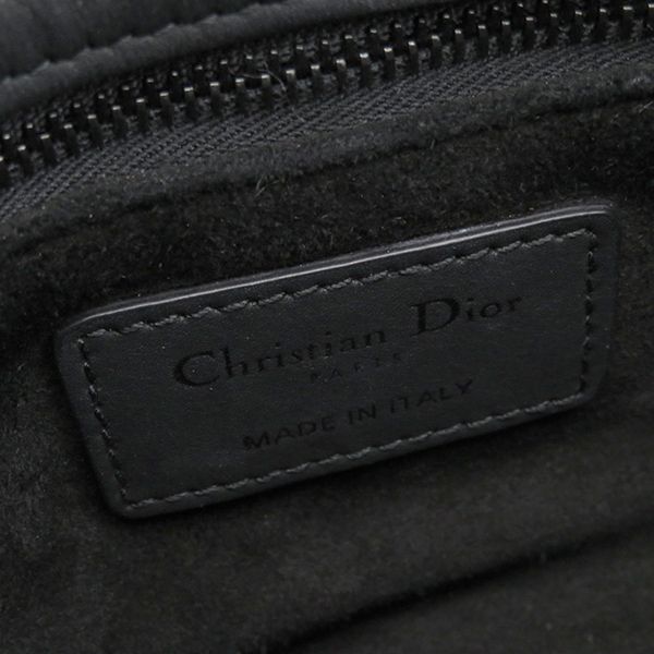 Christian Dior 2way Bag Lady Dior Mini Ultra Matte Calf Black Matte Black