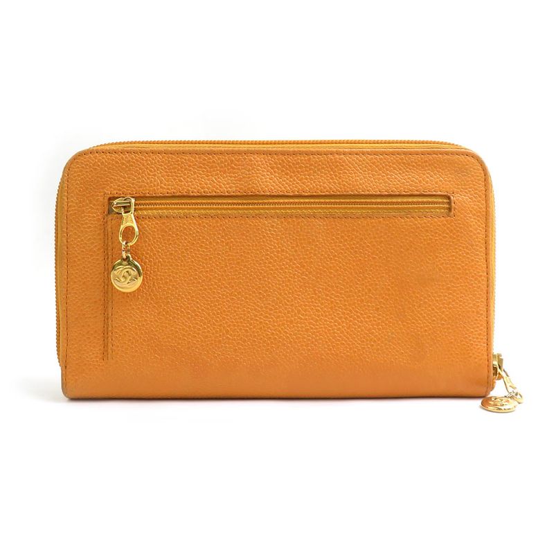 Chanel Round Zipper Long Wallet
