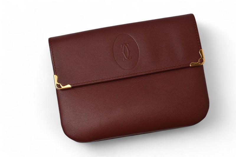 Cartier Coin Case Card Case Vintage Cartier Wallet Mini Pouch Must De Cartier