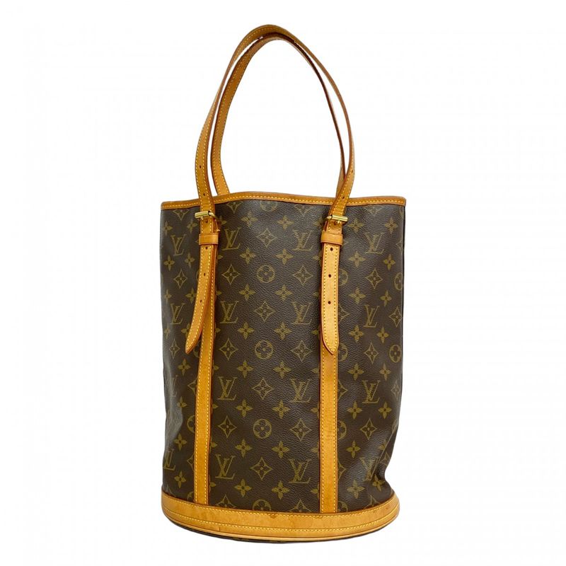 Louis Vuitton Tote Bag Monogram Bucket GM M42236 Brown Ladies