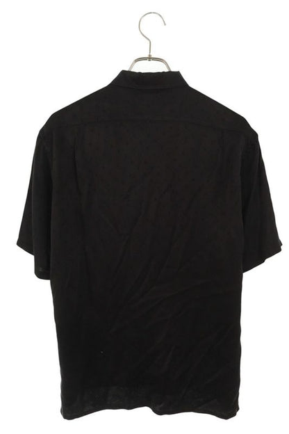 Saint Laurent Paris 22SS 531956 Y2e51 Alphabet Design Silk Short Sleeve Shirt