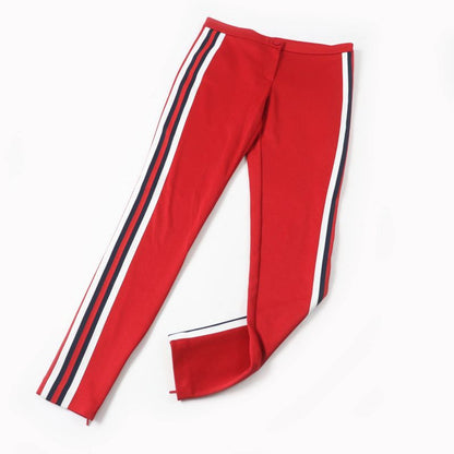 Gucci 467527 Webline Side Zip Track Pants Bottoms Red S Genuine