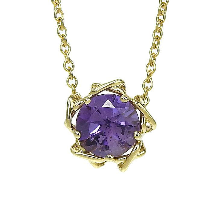 Tiffany & Co Tiffany & Co Design Amethyst Necklace 18K Yellow Gold 750 Yellow