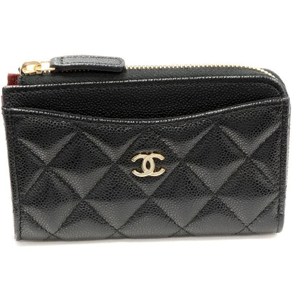 Chanel Coin Case With Card Case L-shape Zipper Fragment Case Matelasse Classic