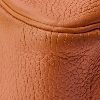 Hermes Lindy 34 Shoulder Bag Taurillon Clemence Orange Poppy Orange Poppy