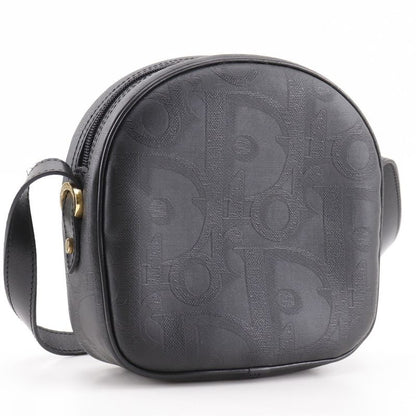 [dior] Christian Dior Vintage PVC Black Ladies Shoulder Bag