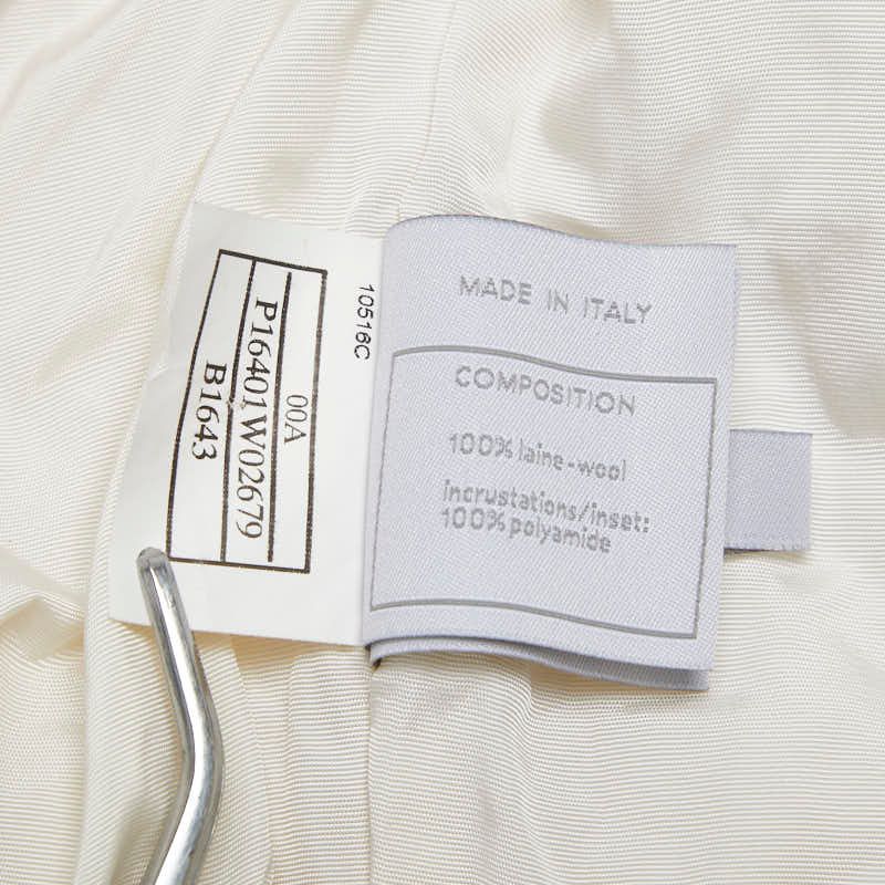 Chanel Sport Line Coco Mark Blouson Zip Up Size: 36 P16401w02679 Ivory Wool