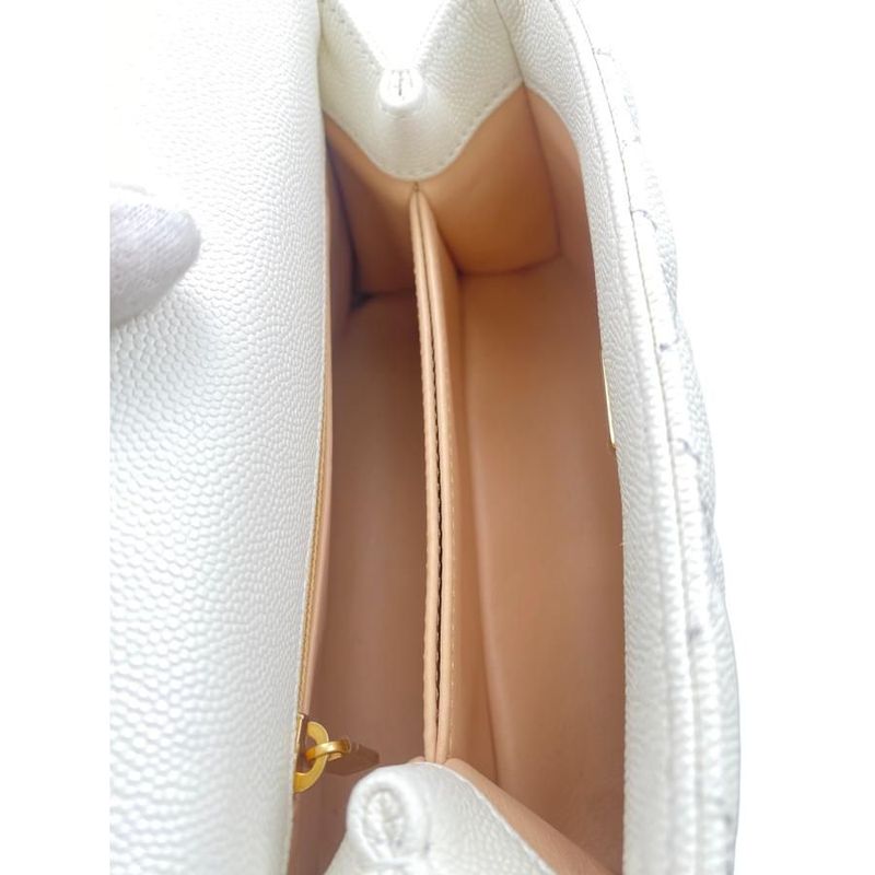 Chanel As2215 Coco Handle XXS Handbag Shoulder Bag Random Plate White with Box