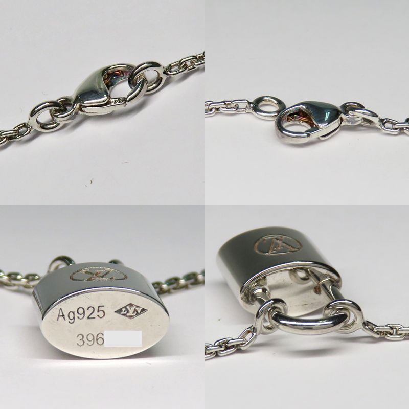 Louis Vuitton Pendant Silver - Lockit Q93559 Ag925 Padlock Necklace