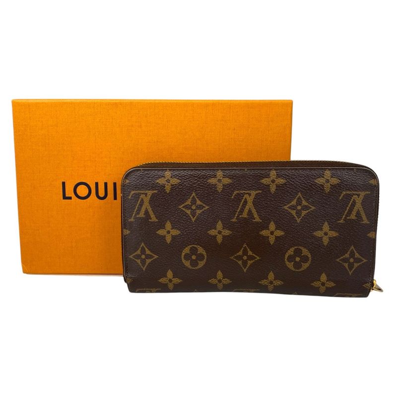 Em0301 Louis Vuitton Long Wallet Monogram Zippy Wallet M41895 Gold Hardware