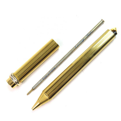 Cartier Vintage Trinity Ballpoint Pen With Cap Gold With Case Made In France